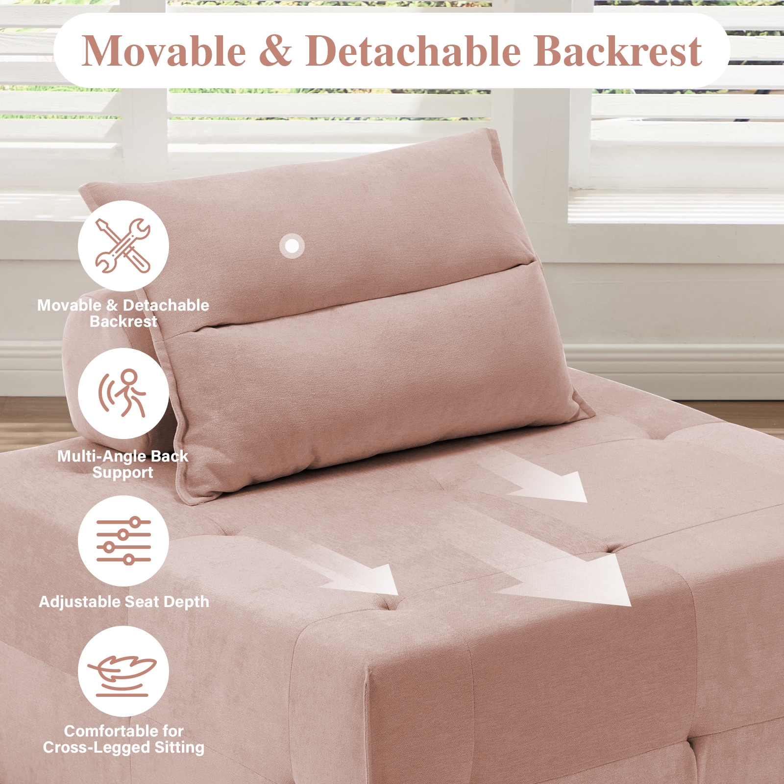 Modular Sectional Sofa With Deep Seat And Adjustable Backrest_voghion.com